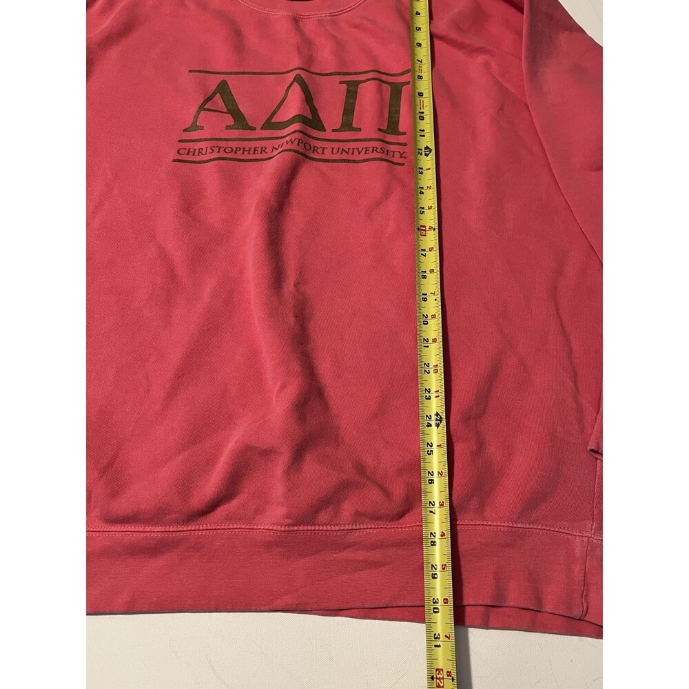 Alpha Delta Pi Comfort Colors Coral Sweatshirt XXL ADPI Christopher Newport Soft - Picture 7 of 10